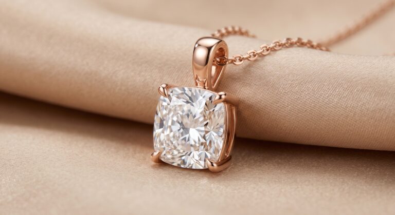 Custom Solitaire Pendant