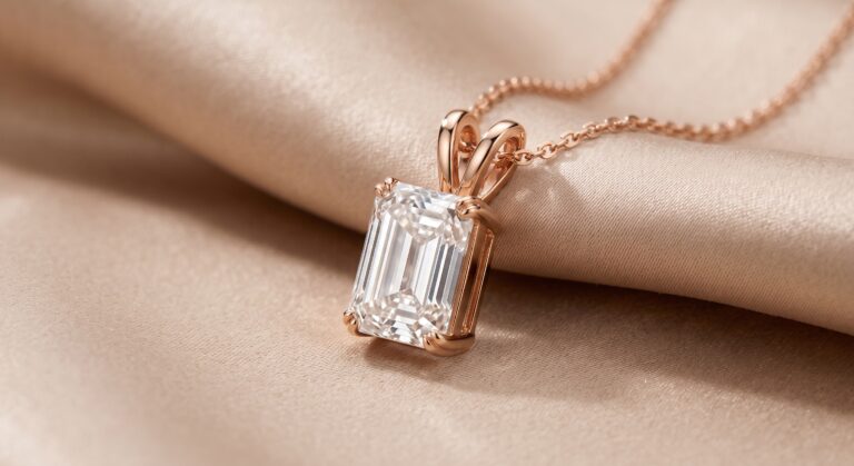 Custom Solitaire Pendant