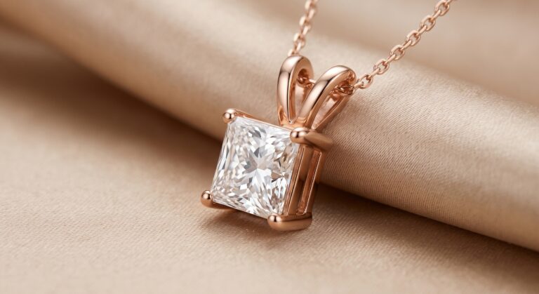 Custom Solitaire Pendant
