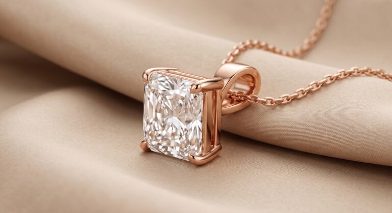 Custom Solitaire Pendant