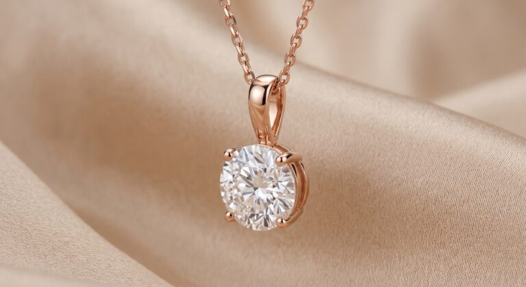 Custom Solitaire Pendant